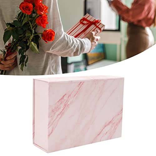Grote geschenkdoos met deksel Magnetisch Cadeaudoos Herbruikbare Decoratieve Elegante Cadeaudoosjes Classic Shape Opvouwbare Karton Cadeaudoos voor Cadeau Accessoires 26 X 19 X 8 Cm (Marmeren stijl) 3