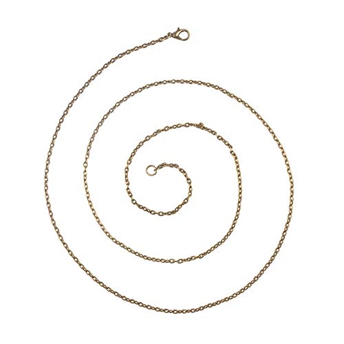 10 st ketting, 80 cm lange antieke brons ijzeren ketting met kreeft sluiting voor hangers ketting armband DIY Sieraden maken 3