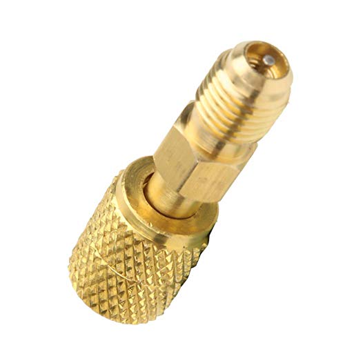 R410A A/C 1/4' Man SAE to 5/16' Vrouwelijke SAE Adapter, R410A HVAC Adapter voor Mini Split System Airconditioners R410A Vrouwelijke SAE(1/4SAE tot 5/16SAE) 5