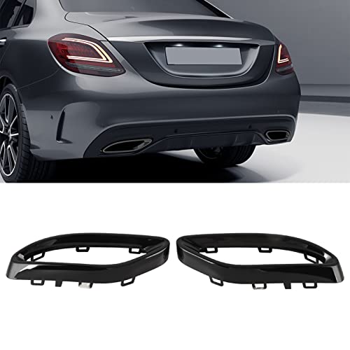 Uitlaatstrip Cover Trims, Gloss Black Uitlaatstrip Cover Trims Vervanging voor A B C E GLC CLS-klasse W177 W247 W205 W213 X253 C257 4