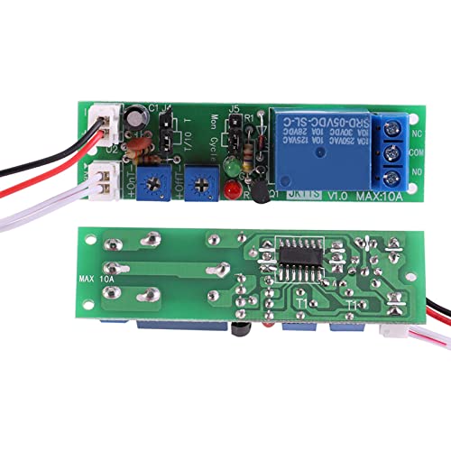 Dubbel instelbare oneindige cyclusvertraging module relais module module (DC 5V 0-30 minuten verstelbaar) 5
