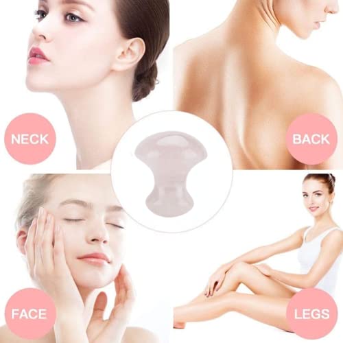 Quartz Massage Tool Natural Rose Quartz Crystal Massage Stone Mushroom Shaped Face Eyes Massaging Tools 5