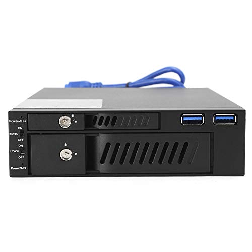 Dual Disk Harde schijf Rack 2.5 3.5 Harde schijf Behuizing Harde schijf Mobiele Rack Case Dualdisk Optical Drive Extraction Box 2.5 3.5 Bracket USB Mr6203 4