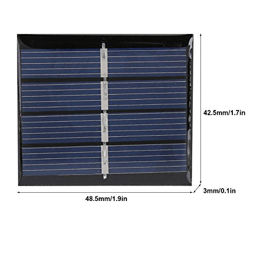 2 st. 0,36W 2V Polykristallijne Solar Panel Mini DIY Solar Panel Power Module Batterijlader 5