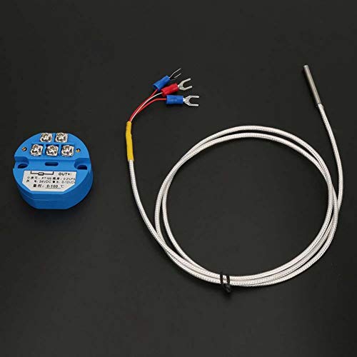 Temperatuursensor, temperatuurmeter, PT100 DC24V uitgang 0-10V Temperatuurmodule, -50~400°C 3