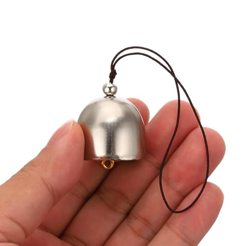 6 stuks Wind Chime Hangklokken Temple Clocks Retro buiten hangen metalen Chinese Wind Chime Ronde voor Outdoor Garden Camping, Zilver Bruin 4