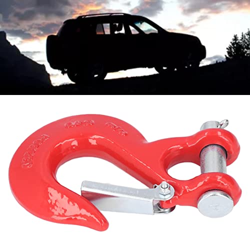 Aanhangwagen vorkhaak, Roestvrij vorkhaak, 2,5 kg, 10 cm Limit Capaciteit, voor Lift Deur voor Offroad (Rood) 3