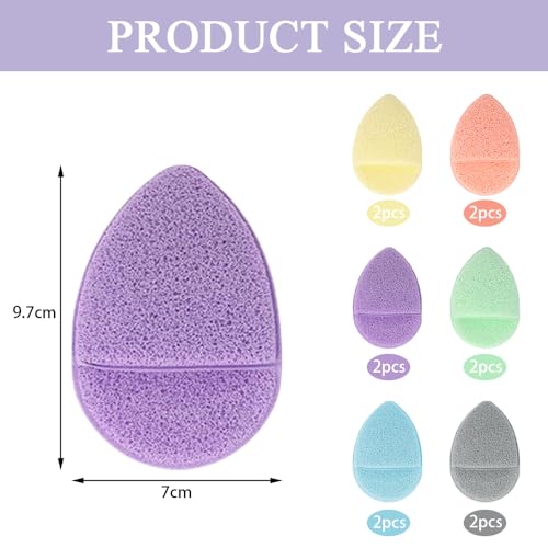12 stuks gezicht Sponzen voor het reinigen van zachte Exfoliating Pads Bad Sponge Handschoen Herbruikbare Puff voor Deep Pore Reiniging Blackheads Dagelijks gezicht reinigen Mannen Vrouwen