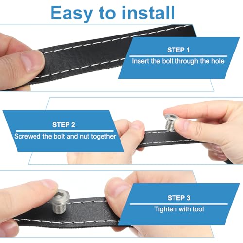 Chicago Hex Head Schroeven 20 Sets M6 x 15mm Hex Head Schroeven met Impact Nut voor meubels Reparatie Albums Lederen Fotoband Zilver 5