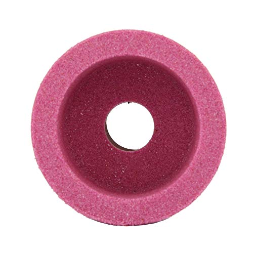 Slijpwiel, twee soorten korundslijpschijven, tweetonige keramische korundbeker, 75 x 40 x 20 mm, grit 46/120, platte slijpschijven (chroomkorund 120# (rood))