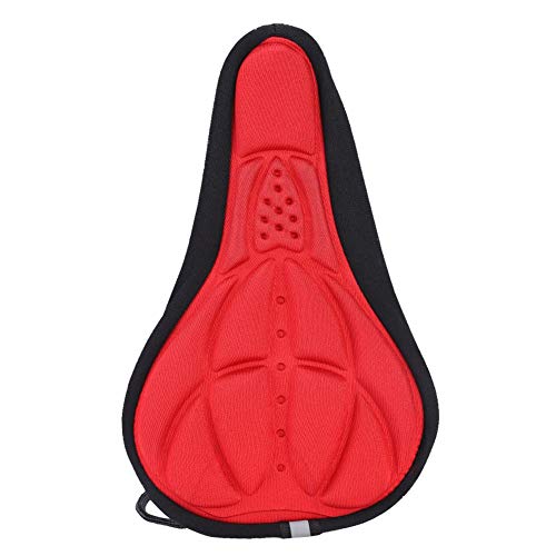 Fietszadelhoes, Comfortabele Fietszadelhoes Zachte gevoerde Fietszadelhoes voor Oefenfiets Mountain Road Fiets Outdoor Fietsen (Rood)