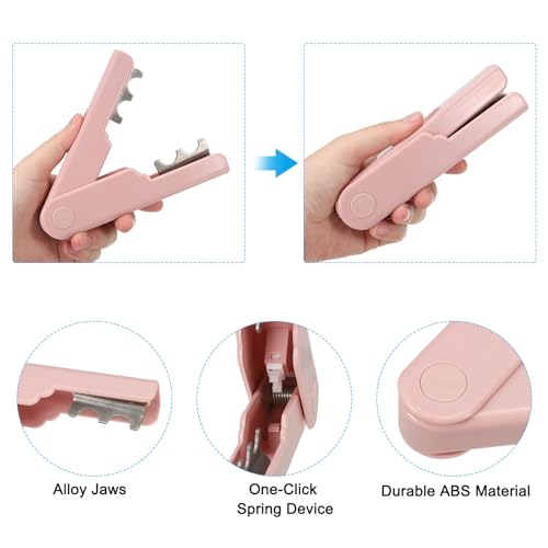 Rose Thorn Stripper Tool, Metalen Mandrel Verwijderaar Gereedschap Rose Stam Leaf Mandrel Stripper voor Rose Flower Flower Arrangement, Roze 3