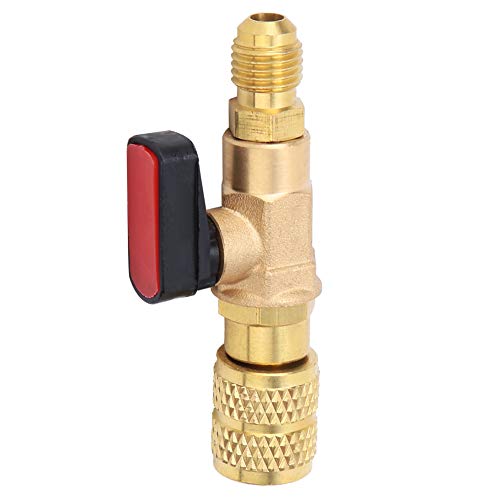 Messing Cooling Bal Valve R410 Shutter Ventieladapter 45BAR Airconditioning Koelkast Vervormde koelkast Compacte balventiel G1/4 G5/16 4