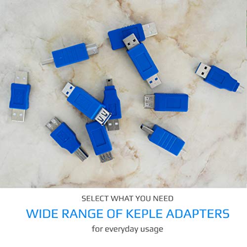 2Pcs USB 2.0 Vrouw naar USB Type B Vrouwelijke Adapter USB Vrouw naar Vrouwelijke Printer Changer Koppelen Connector Korte Extension Converter Adapter voor Computers, Laptops, Harde schijven (2PCS) 4