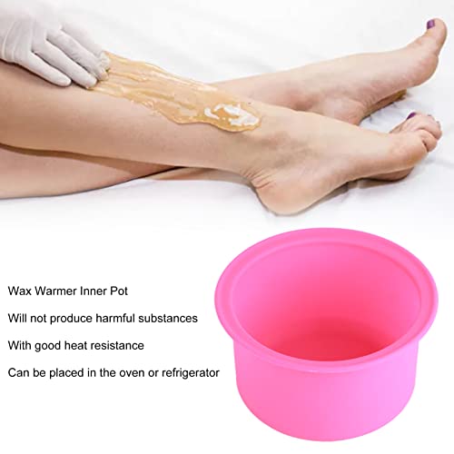 Wax Warmer Inner Pot, Hair Removal Waxing Bowl,Wax Warmer vervanging Pot Silicone hittebestendig Makkelijk Clean Wax Heating Machine Binnen Pot 5