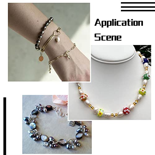 120 st. Natuurlijke Oval Zoetwater Parels 3 Kleuren Rijst Vorm Grote Hole Pearl Kralen voor DIY Craft Kettingen Choker armband sieraden maken 5