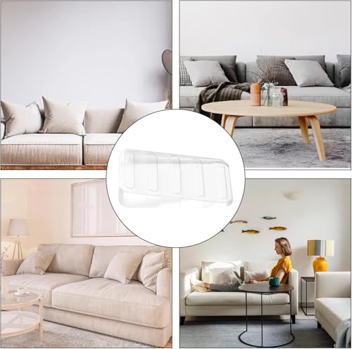 8 stuks White Deur Wedge, 3 x 5 cm, Small Deur Wedge, Multifunctionele Deur Wedge, Non-Slip met 4 Non-Slip Strips, ABS Wedges, Plastic, voor het nivelleren van Uneven Tafels, Ladenkast, Meubilair 5