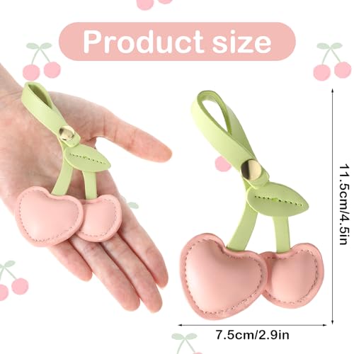 Cherry Bag Charm, Schattig PU Kersen Key Charms Bag Accessoire voor Tastassen Handtassen 3