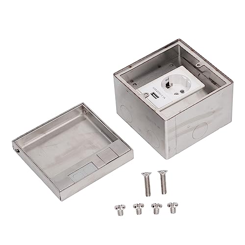 Verzonken Verborgen Power Outlet Ingebouwde Floor Socket met USB Port IP40 Household Flame Retardant Socket 250V Meerdere poorten Inbouw Power Floor Box voor