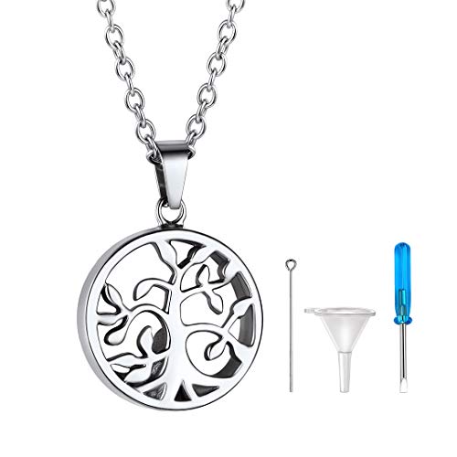 Juwelen Roestvrij stalen Urn Ketting voor As voor mannen Vrouwen, Gepersonaliseerde Foto Keepsake Urns Hanger Kettingen Waterdicht Gegraveerde Crematie sieraden, Kat Kruis Kubus Hart