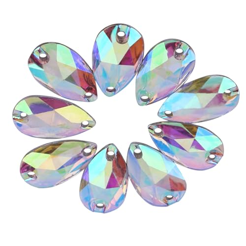 2 kleuren 200 stuks vallen Vorm Hars Flatback Naaisteen met dubbele gaten voor kleding Naaikralen Decoratie (Wissen AB)