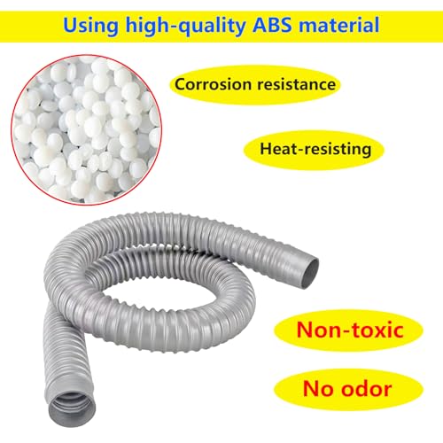 1Stuks Flexibele Drain Line, 450mm Afvoerbuis, overloopbuis, flexibele afvoerbuis voor afvoer 3