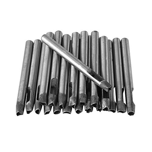 Set van 20 Punching Tools Punching Hand Cookie Cutter op lederen stempelen Carbon Steel voor DIY lederwaren ambachtelijk leer 5