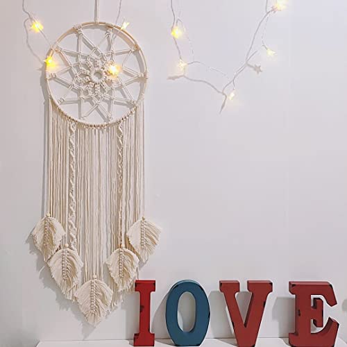 Macrame Droom Catcher set met katoenen draad voor ambachten Accessoires Wanddecoratie en Hangers 4