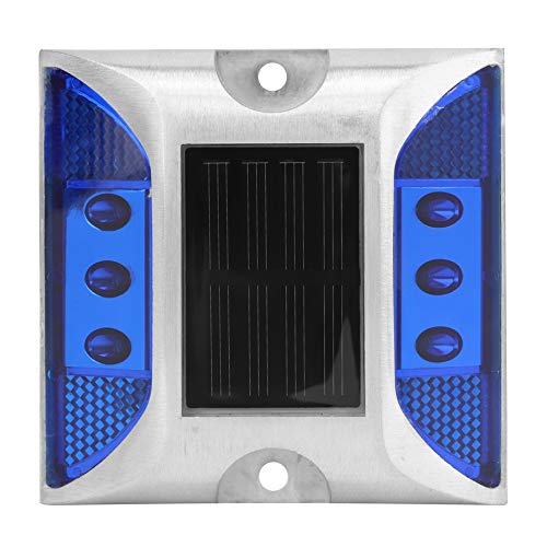 LED Road Reflector, Solar Ground Marker Lights, Waterproof Outdoor Driveway, Highway Spike Lamp, Road Ground Light For The Road, Deck, Dock, Driveway, Garden(White)