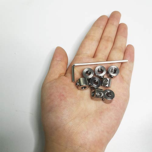 Dieptestopringen, dieptebegrenzing, boorringpositionering (ID: 5 mm, 8 stuks), met hex-sleutel voor boren, houtbewerking 3