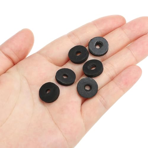 M4 Rubber Wasser Rubber Afdichting Ronde 20st 4mm ID 13.8mm OD 3mm dikke platte Wasserset Afdichting Rubber voor Faucet Tube bevestiging Schroef Zwart 5
