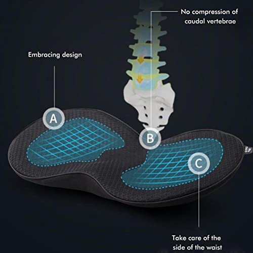 FCHMY Autostoel Kussen bestuurder dikke autokussen, Onderste achterbank Kussen Ongemak Verlichting pad voor alle seizoenen 3