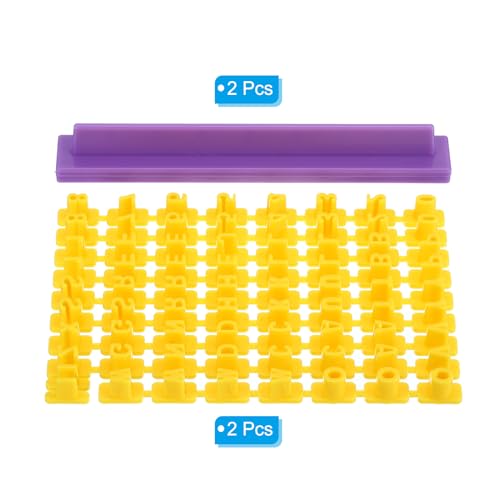 Polymer klei brief stempels, 144 st Alfabet klei postzegels Aantal snijders Herbruikbare patronen voor Polymer klei Kerstmis oorbellen sieraden maken DIY Ambacht 3