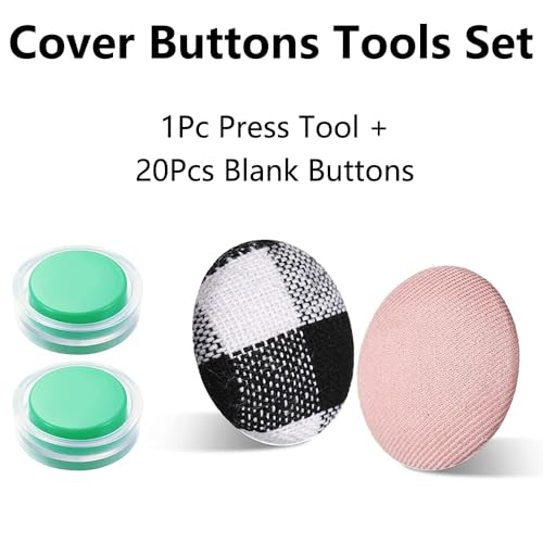 Set van 20 Referentieknopen, Stofzak, Ronde Knop Base, Zelfklevende Knoppen Set voor Hoeden, Overhemden, Rugzakken, 15mm 4