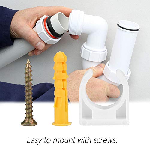 Collier de Serrage, 20st 16/20/25/32mm PPR Forme and U Collier de Fixation pour Tuyau avec Fixation à Vis(16mm) 3