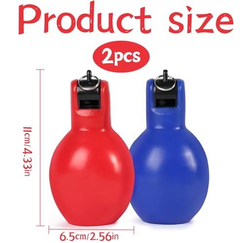 Pak van 2 Handflitsen, Sports Pipe, Sports Whistle, Vibrator Whistle for Trainer, Hand Squeeze Whistle, Trainer Whistle, Sound for Emergency Training, Athletics, Sports Education and Outdoor Rescue