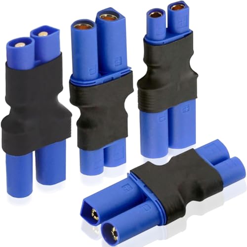 2 Pair EC3 naar EC5 Connector EC3 naar EC5 Man Vrouwelijke Connector Adapter zonder Draad RC LiPo Batterij Connector voor RC Lipo Batterij Connector Afstandsbediening vliegtuigen