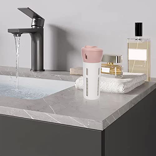 4-in-1 Reisdispenser, Reisflessen, Reizen Container, Hervulbare Reizen Container met Sticker voor Parfume Shampoo en Conditioner - Roteren om Lotions, Leakproof 4