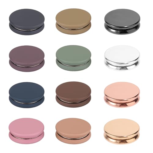 12 st Sterke Hijab Magnetische Pins, Kleurrijke No-Snag Brooch Pins Pinless Sjaal Sluiting Multifunctionele Hijab Magnetische Knoppen voor Vrouwen Kleding Jurk Veilig Onzichtbaar Vaste