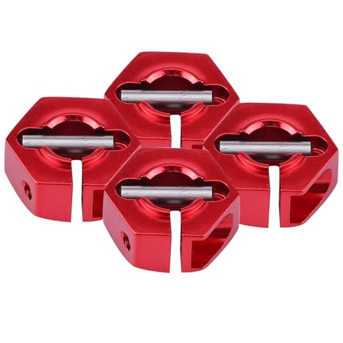 Wheel Hex Hub Adapters, 12mm Universal Wheel Hex Hub Adapter Geschikt voor HSP 1/10 schaal RC Car(6mm/0.24inch- Red), Zoals getoond in de foto