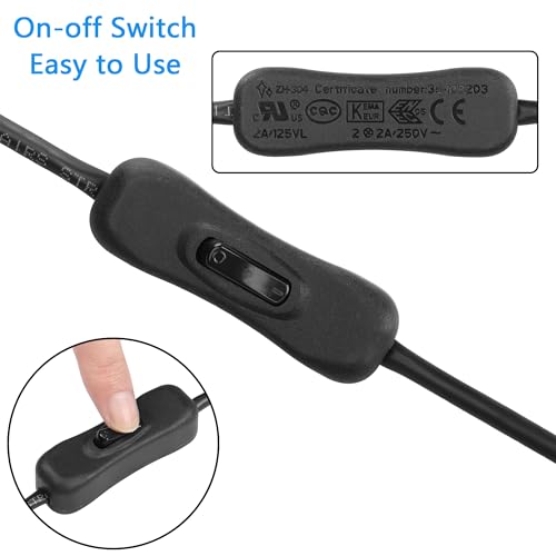 Cat6 Ethernet Kabel met Aan/Uit Switch High Speed RJ45 Man naar vrouw Extension Kabel met 304 Switch Cat6 Internet Network Kabel, 1m 3.3FT (Man naar vrouw)