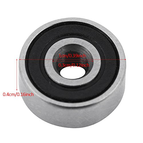 Verpakking van 10 623-2RS Mini kogellagers Staal Dubbele rubber Diepverzegelde rollagers 3 x 10 x 4 mm