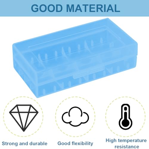 12 stuks opslagdozen voor 18650 16340 CR123A Batterijen, Portable Plastic Opbergbox voor 18650/16340/CR123A Batterijen voor reizen, Camping, Huis (blauw) 5