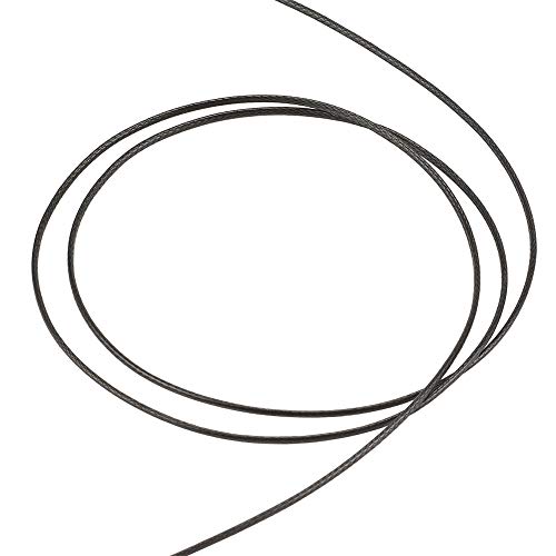 Waxed Polyester koord, 1mm, DIY sieraden ambachten Macrame het maken van Kralen Draad Touw met Spool (zwart) 4