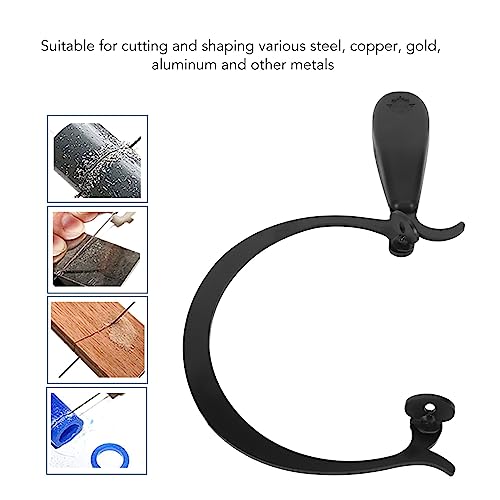 Sieraden Zagen Frame, Juwelier Zagen Frame, Gebogen Roller Zagen Frame met zwarte handgreep voor houtbewerking Craft Tools, Legering Zagen Frame 3