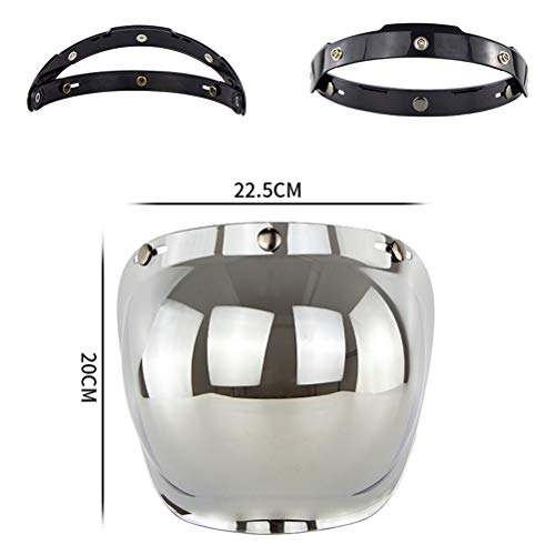 Helmbelschild, Open Helm Visor Motorfiets Helm Bubble Visor Bubble Shield Motorfiets Helmen Accessoire
