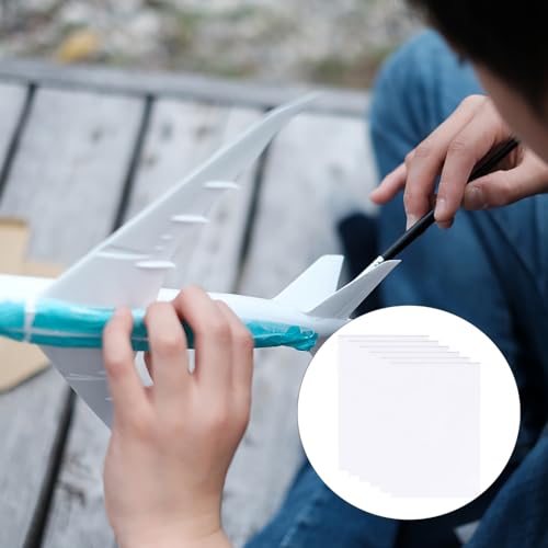 Set van 6 witte schuimvellen, 3mm schuimaffichebord 30x20cm Rechthoekige Foam Board voor Kunstpresentatie, Crafting, Modelling, Assembly, Cosplay Paper, Scrapbooking School Projecten 4