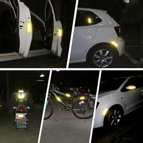 Waarschuwing Reflecterende Stickers, Reflecterende Tape, Zelf-Adhesive, Reflector Stickers, voor Fietsen en Helmen (verpakking van 24) 5
