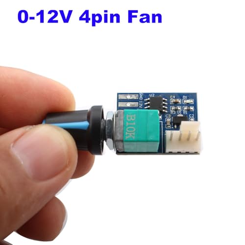 PWM Fan Speed Controller, DC 0-12V 4-Wire PC CPU Fan Speed Controller Controller Switch voor PC Case 4