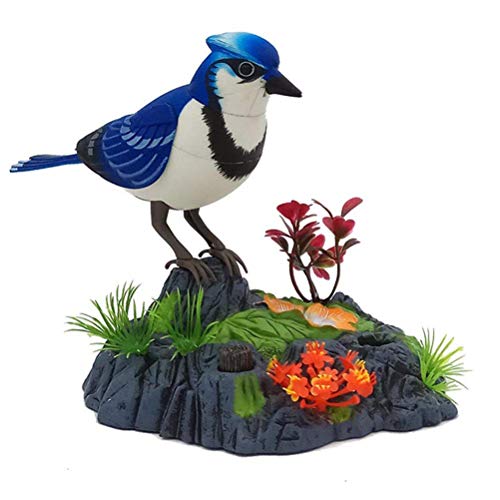 Zingende tjilpende vogel, elektronisch praten herhalende papegaai, kinderen elektrisch dierenspeelgoed, zingende tjilpende vogel met bewegingssensor activering uitspraak